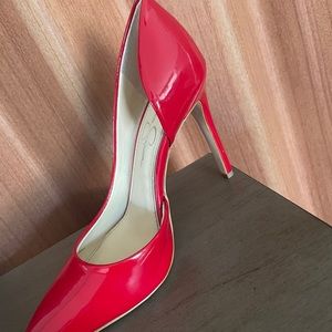 red color heels